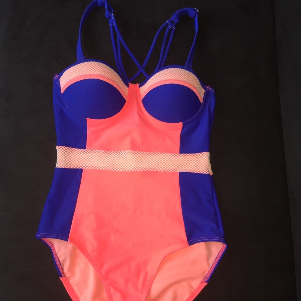Heat Neon One-Piece Swimsuit NEW